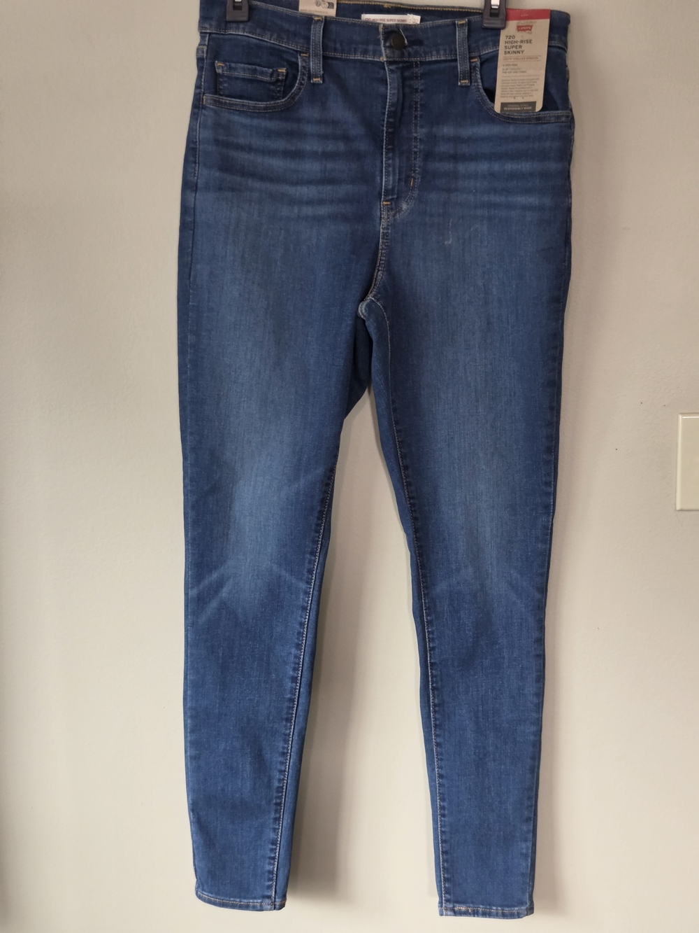 Levi's 720 Women's Dark Blue Super Skinny High Rise Jeans Size 32
